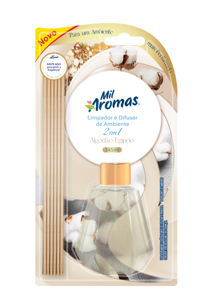 Limpador e Difusor de Ambiente 2 em 1 Algodão Egipcio Blister com 145 ml
