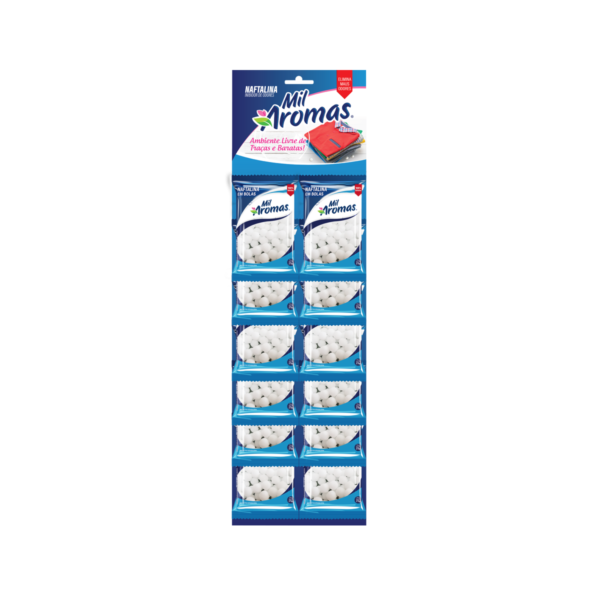 Naftalina Mil Aromas 25g Encartelada ( Cartela c/ 12un )