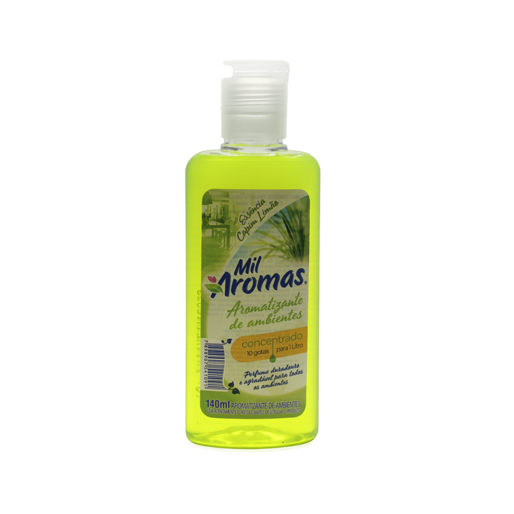 Limpador Perfumado Mil Aromas Capim Limão 140ml - Concentrado