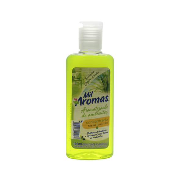 Limpador Perfumado Mil Aromas Capim Limão 140ml - Concentrado