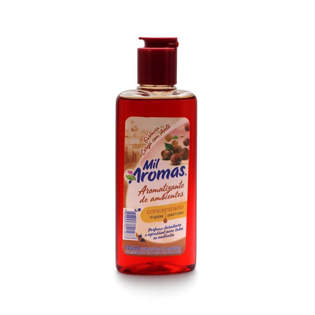 Limpador Perfumado Mil Aromas Cereja c/ Avelã 140ml - Concentrado