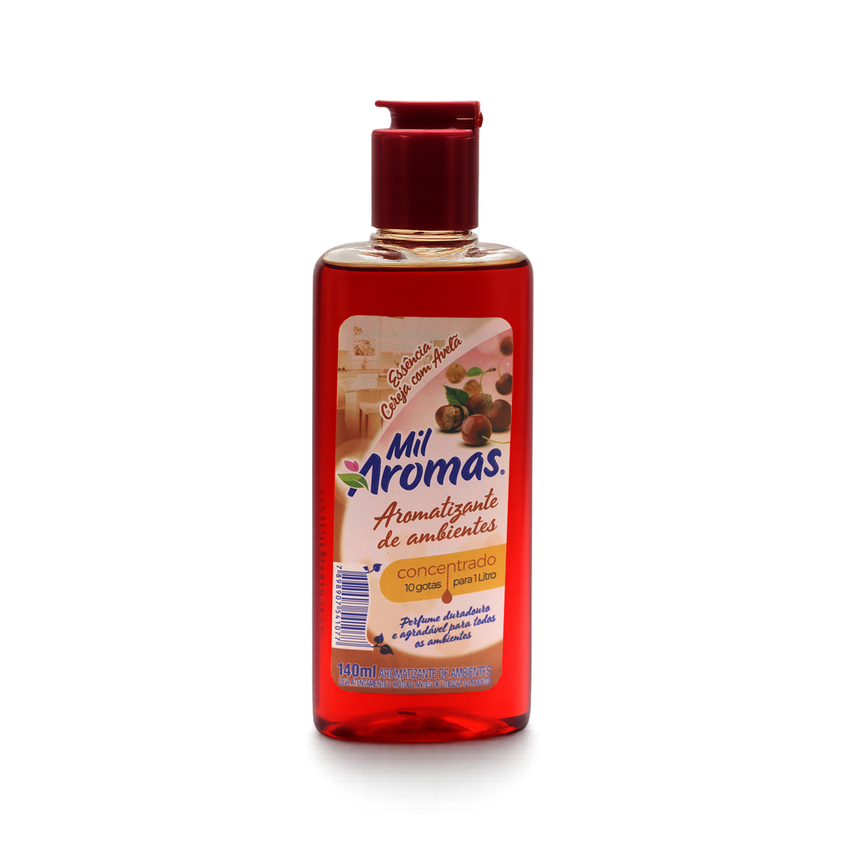 Limpador Perfumado Mil Aromas Cereja c/ Avelã 140ml – Concentrado