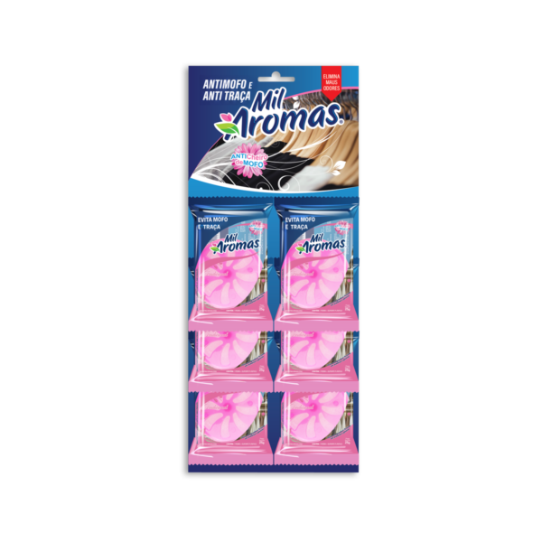 Antimofo e Antitraça Mil Aromas Trad. 25g ( Cartela c/ 6un )