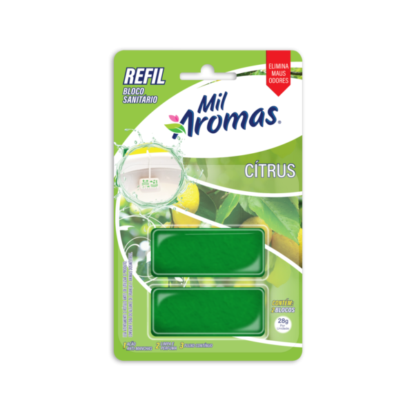 Bloco Sanitario Mil Aromas Refil 28g ( Blister ) Citrus