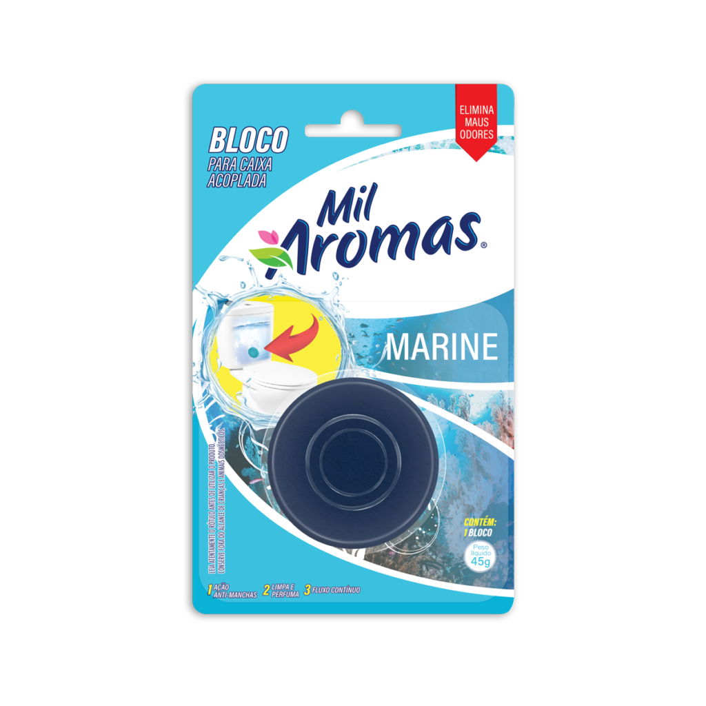 Bloco Sanitario Mil Aromas para Caixa Acoplado 45g Marine