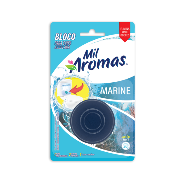 Bloco Sanitario Mil Aromas para Caixa Acoplado 45g Marine