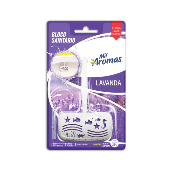 Bloco Sanitario Mil Aromas Aparelho 28g ( Blister ) Lavanda