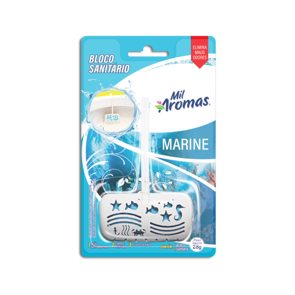 Bloco Sanitario Mil Aromas Aparelho 28g ( Blister ) Marine