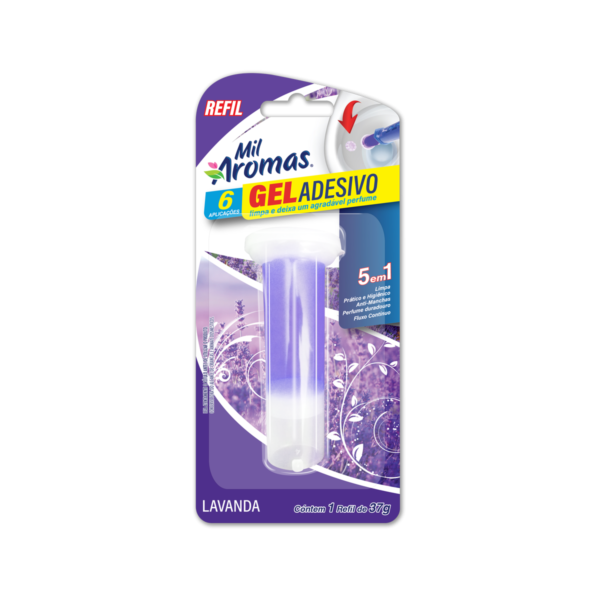 Gel Adesivo Mil Aromas 06 Aplicações Refil 37g Lavanda