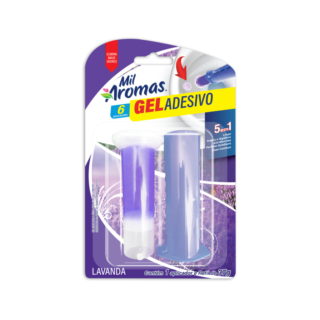 Gel Adesivo Mil Aromas 06 Aplicações Aparelho 37g Lavanda