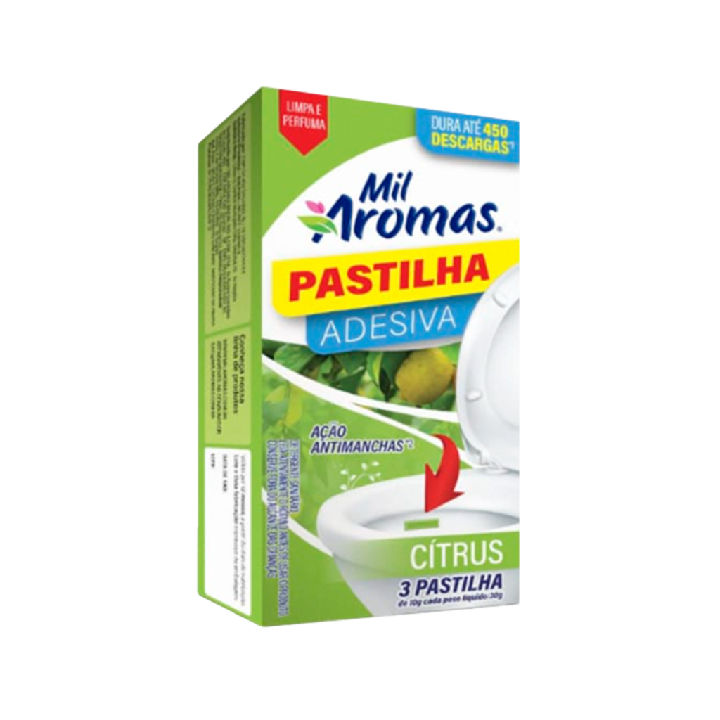 Pastilha Adesiva Mil Aromas ( Caixinha c/ 3 ) Citrus