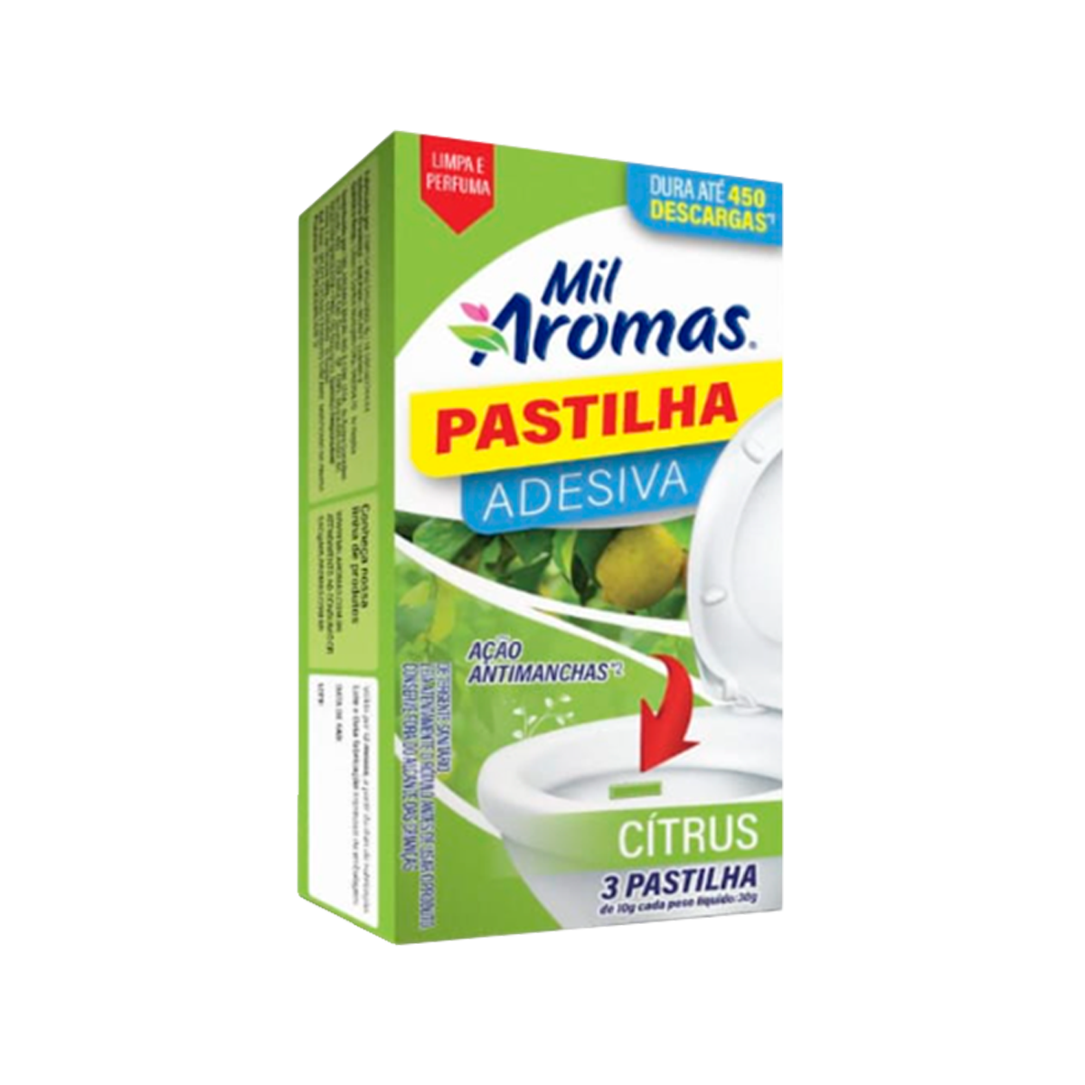 Pastilha Adesiva Mil Aromas ( Caixinha c/ 3 ) Citrus
