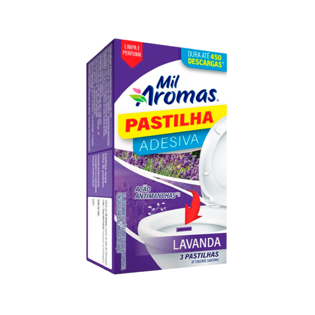 Pastilha Adesiva Mil Aromas ( Caixinha c/ 3 ) Lavanda