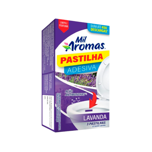 Pastilha Adesiva Mil Aromas ( Caixinha c/ 3 ) Lavanda