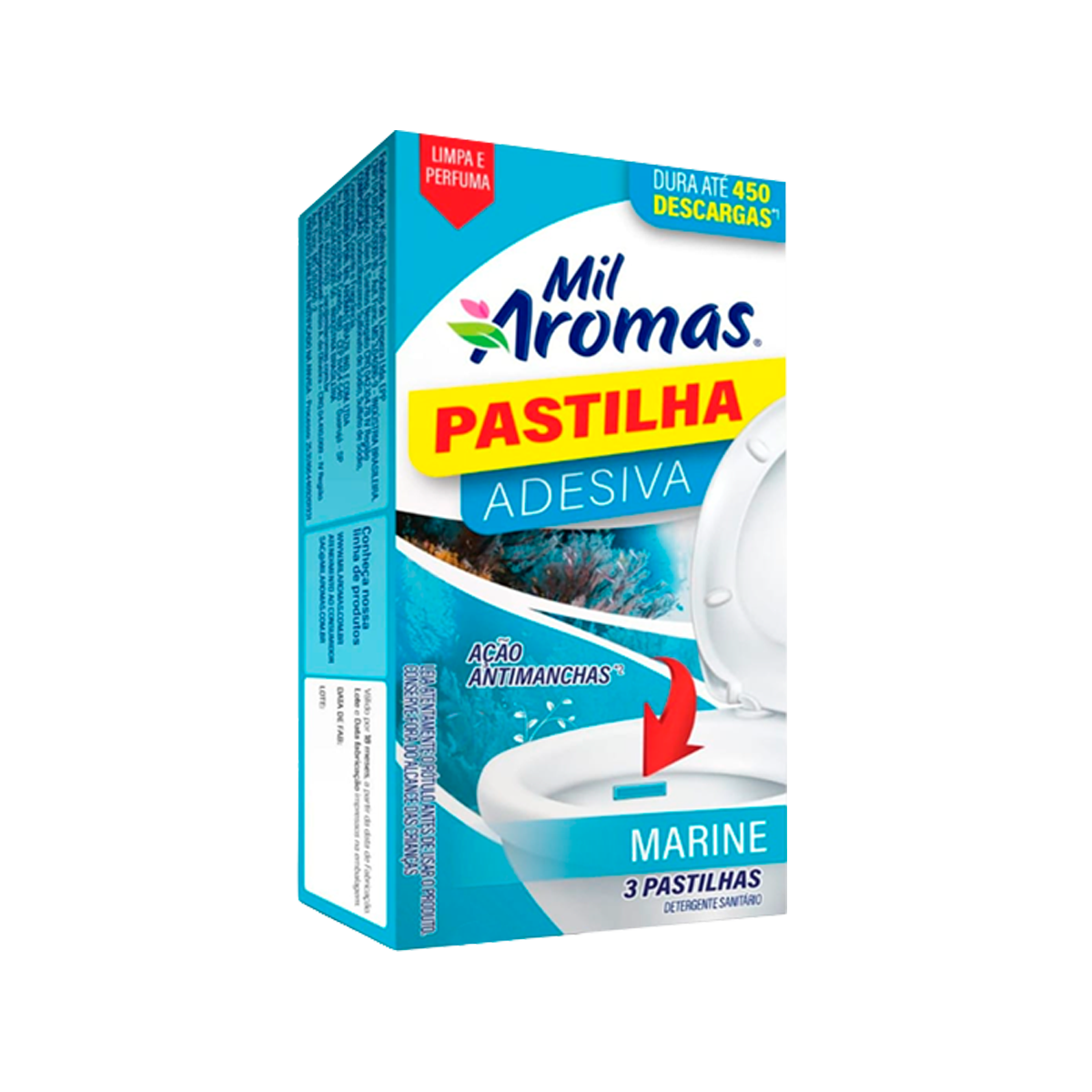 Pastilha Adesiva Mil Aromas ( Caixinha c/ 3 ) Marine