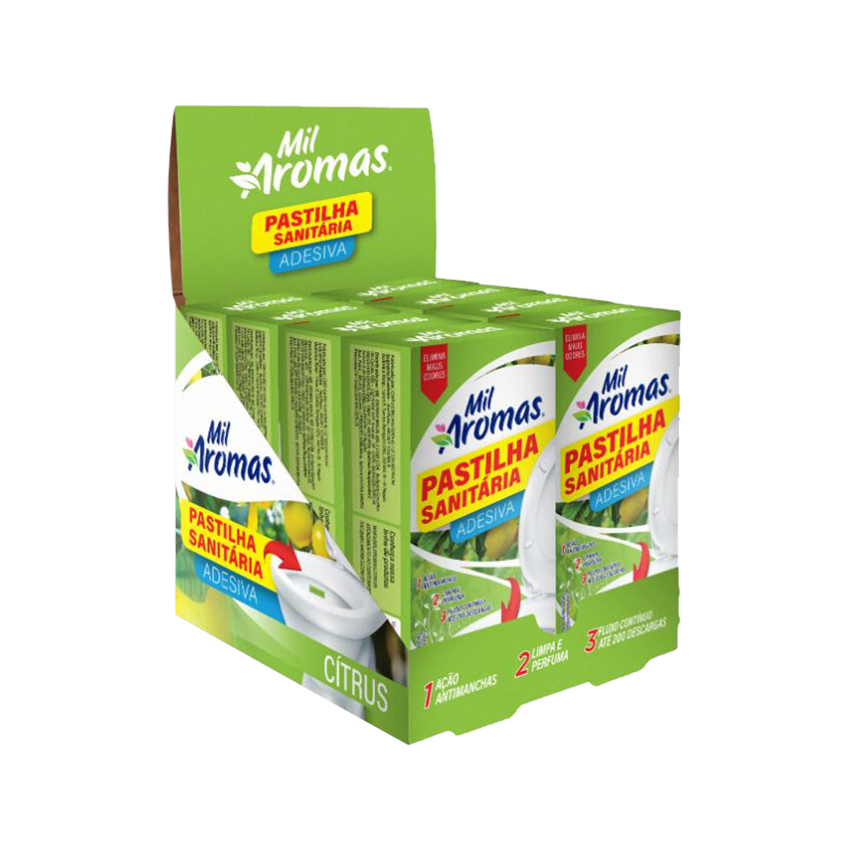 Pastilha Adesiva Mil Aromas Display – 1x8x3 Citrus