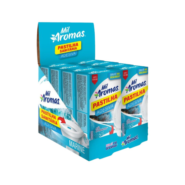 Pastilha Adesiva Mil Aromas Display - 1x8x3 Marine