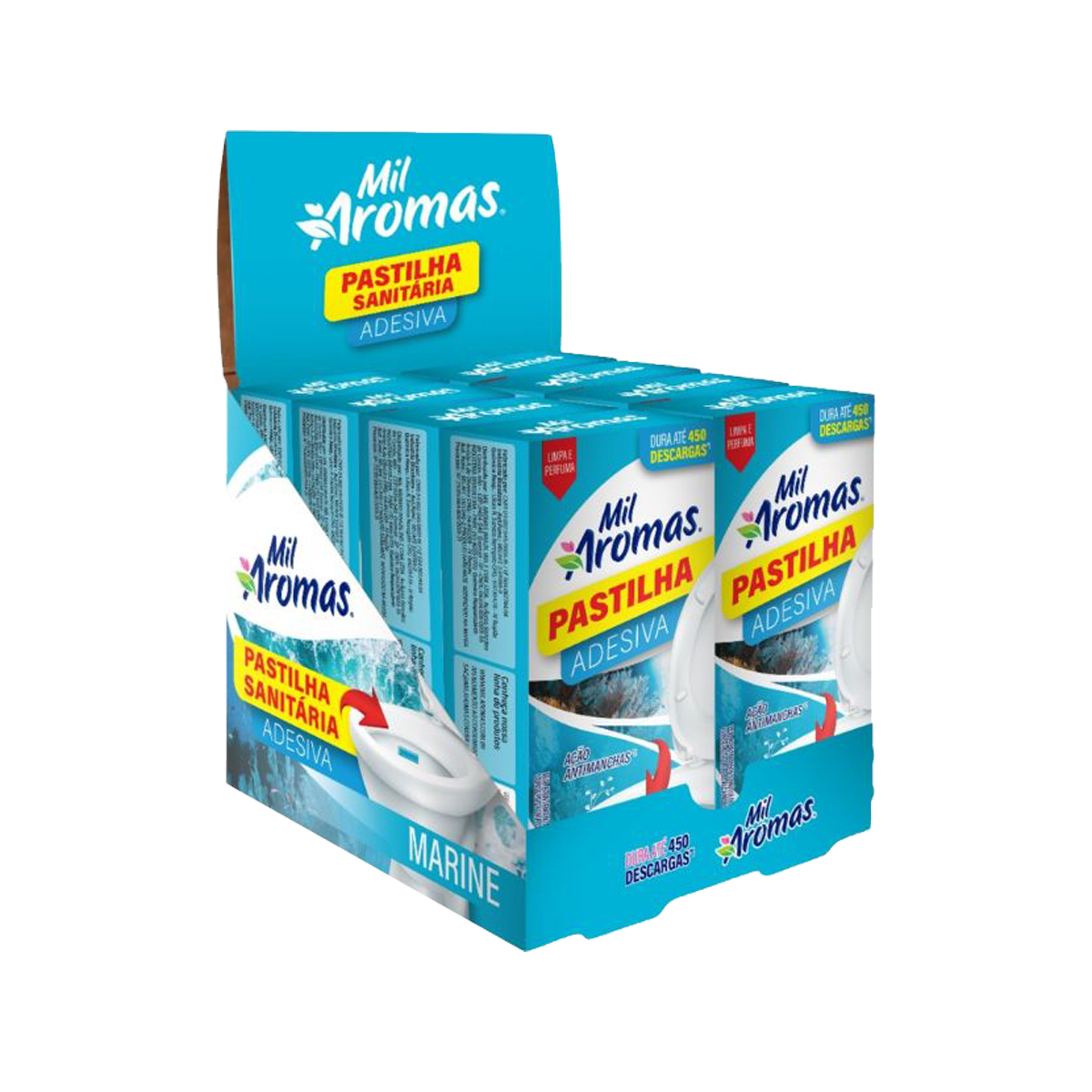 Pastilha Adesiva Mil Aromas Display – 1x8x3 Marine