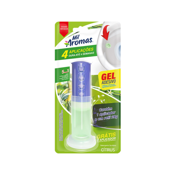 Gel Adesivo Mil Aromas 04 Aplicações Aparelho 28g Citrus