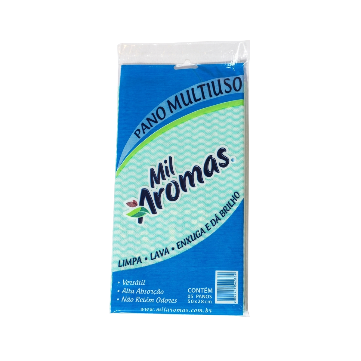Pano Multiuso Mil Aromas 28x50cm Pacotes c/ 5un