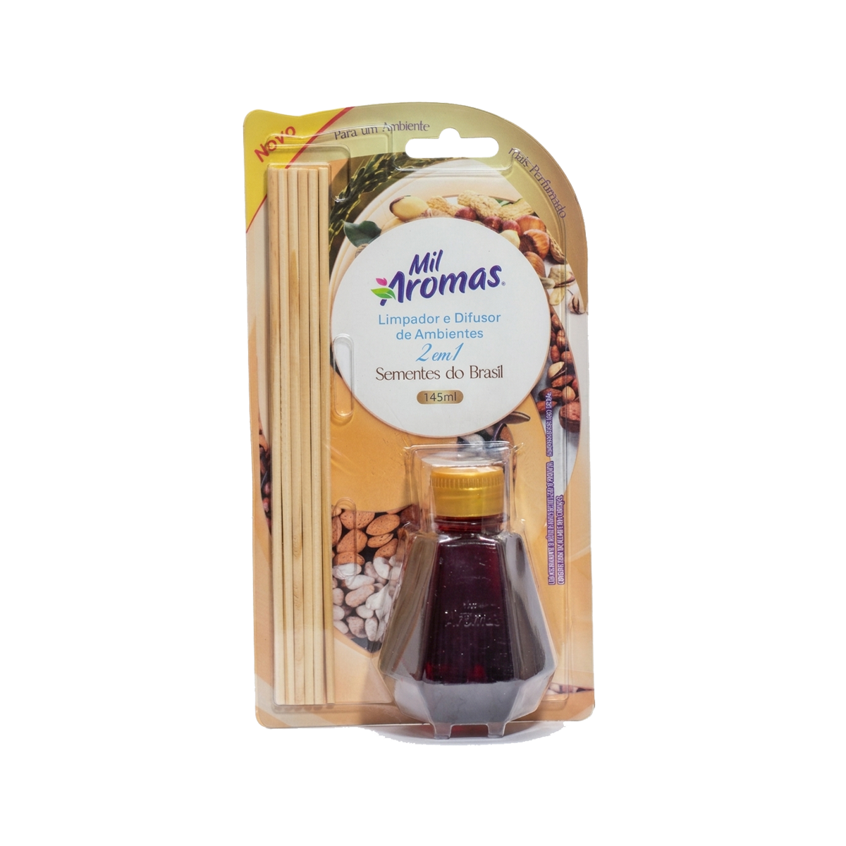 Limpador e Difusor Mil Aromas ( blister ) 145ml – Sementes do Brasil