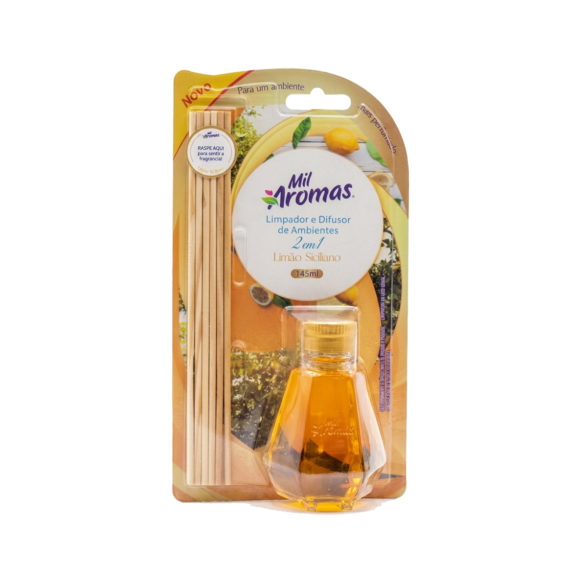 Limpador e Difusor Mil Aromas ( blister ) 145ml – Limão Siciliano