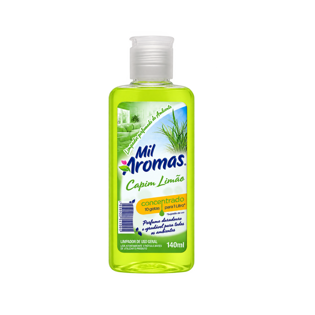 Limpador Perfumado Mil Aromas Capim Limão 140ml - Concentrado