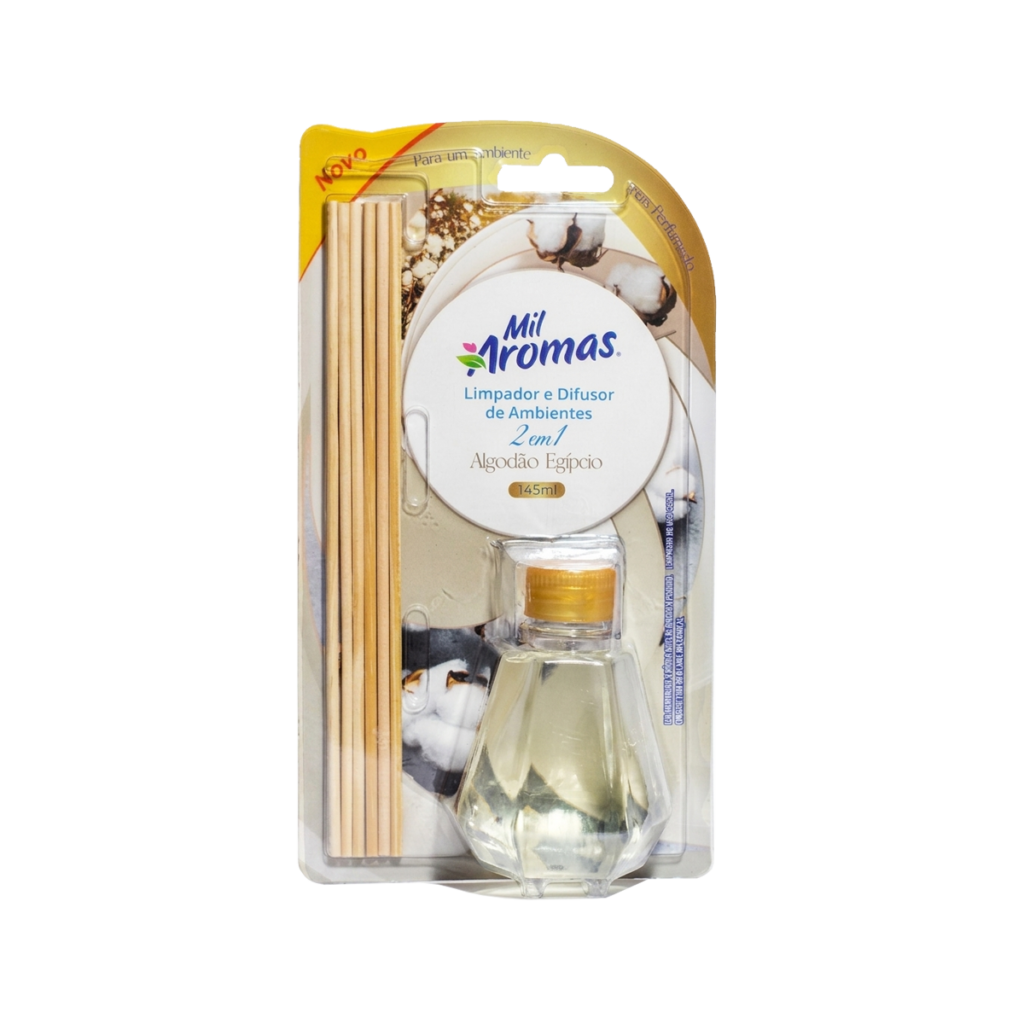 Limpador e Difusor Mil Aromas ( blister ) 145ml - Algodão Egipcio