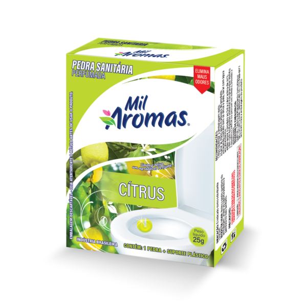 Pedra Sanitaria Mil Aromas Citrus - Caixinha 25g