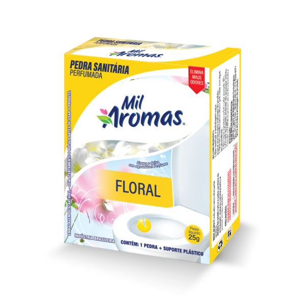 Pedra Sanitaria Mil Aromas Floral - Caixinha 25g