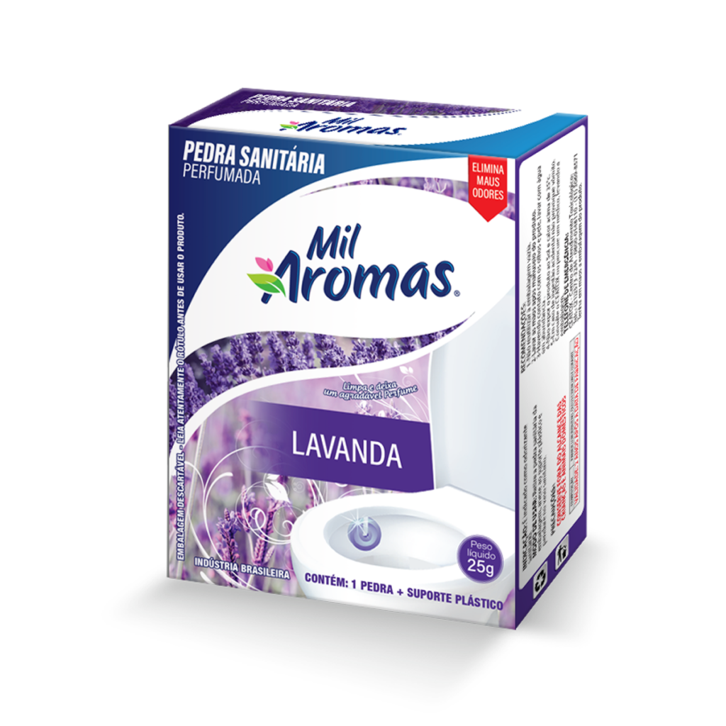 Pedra Sanitaria Mil Aromas Lavanda - Caixinha 25g
