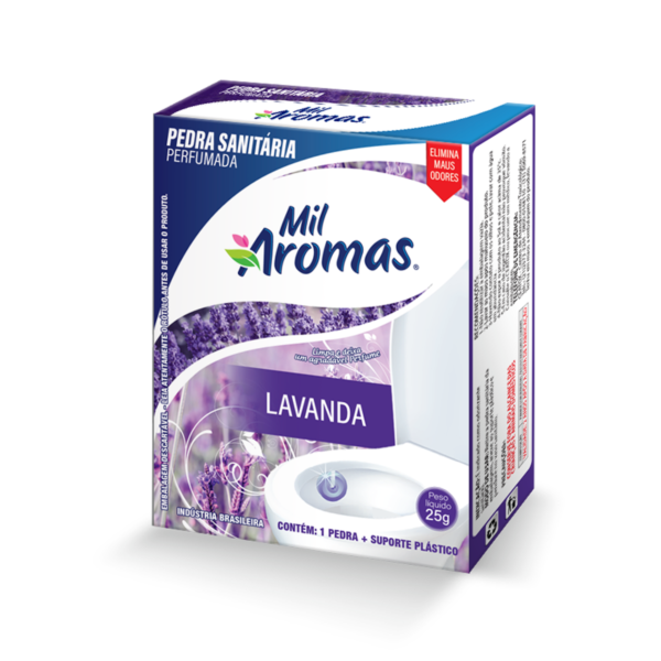 Pedra Sanitaria Mil Aromas Lavanda - Caixinha 25g
