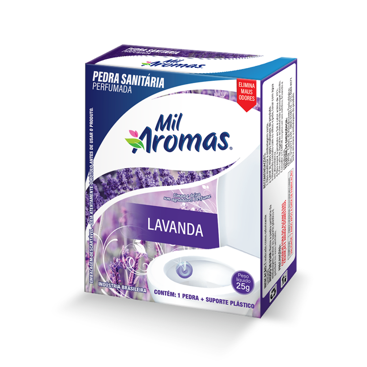 Pedra Sanitaria Mil Aromas Lavanda – Caixinha 25g