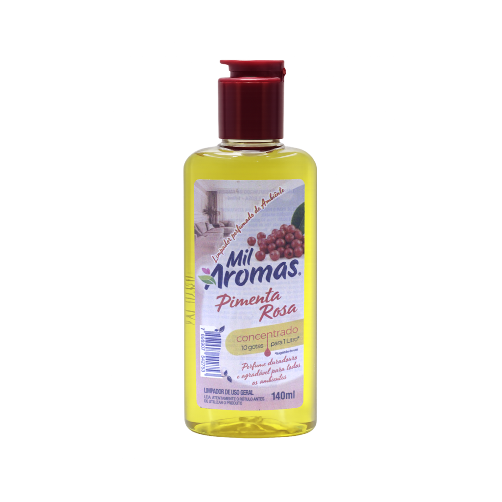 Limpador Perfumado Mil Aromas Pimenta Rosa 140ml - Concentrado