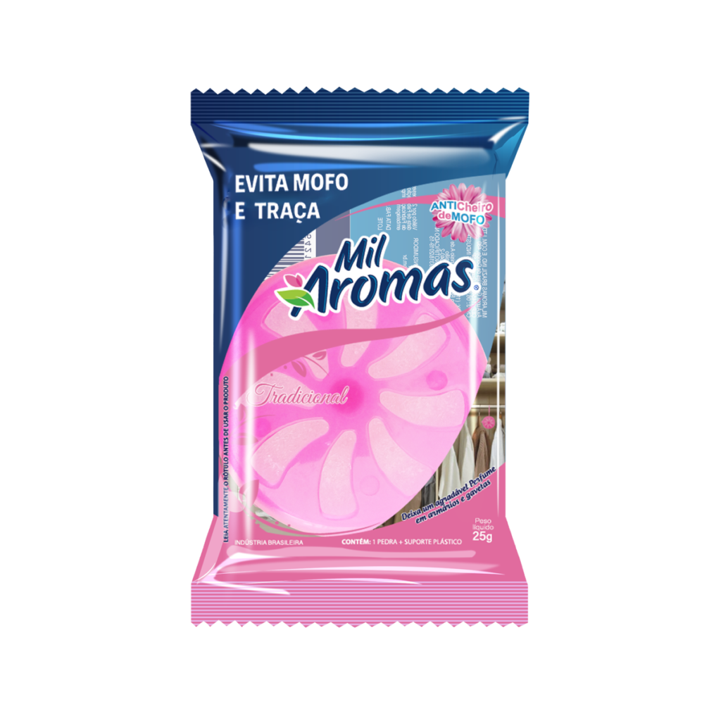 Antimofo e Antitraça Mil Aromas Trad. 25g ( Cartela c/ 6un )