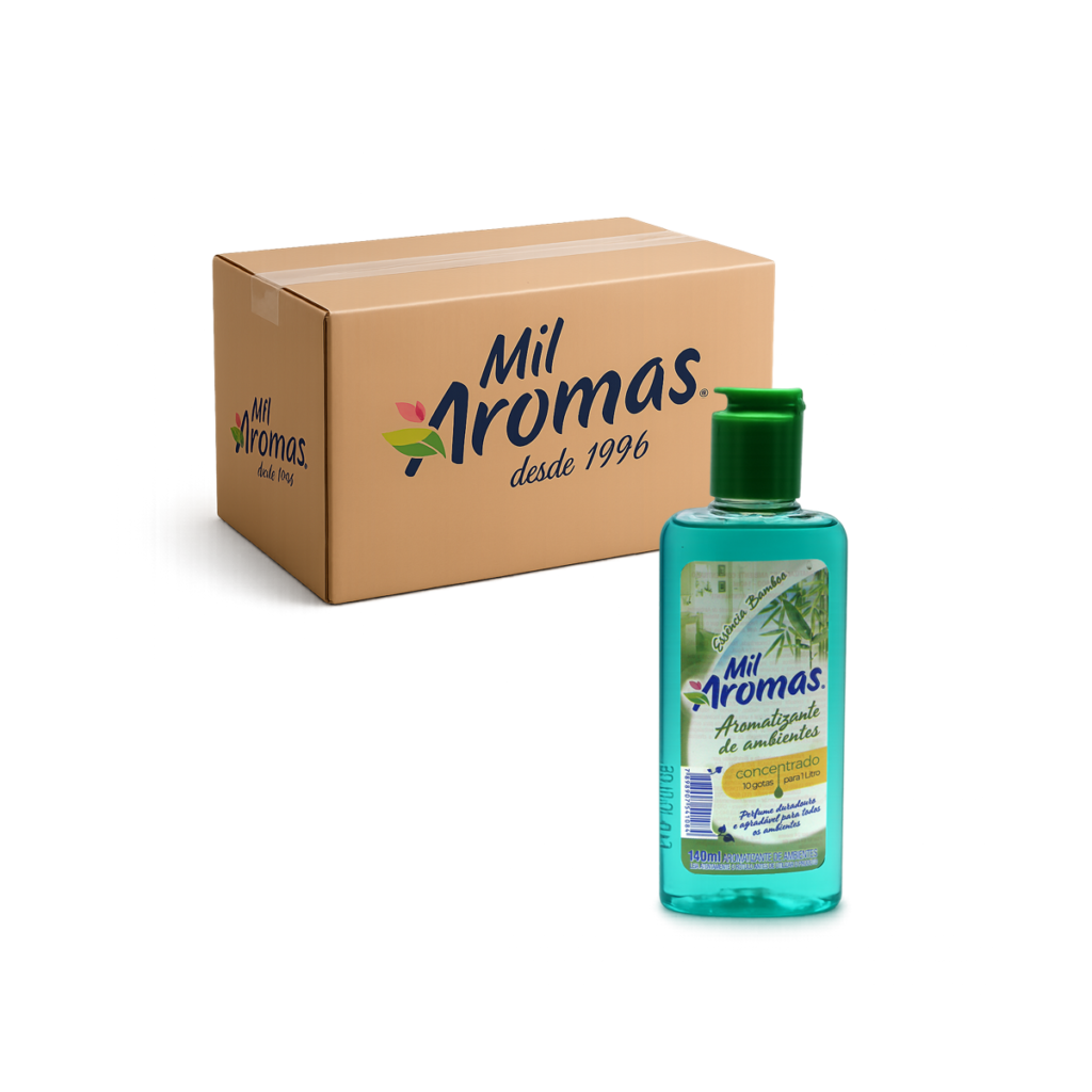 Limpador Perfumado Mil Aromas Bamboo - Concentrado Cx 24x140ml