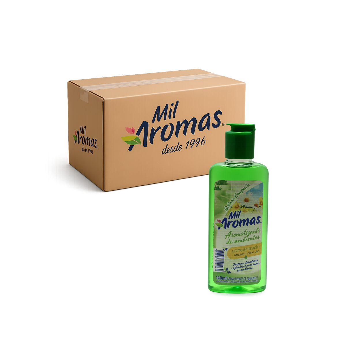 Limpador Perfumado Mil Aromas Campestre – Concentrado Cx 24x140ml