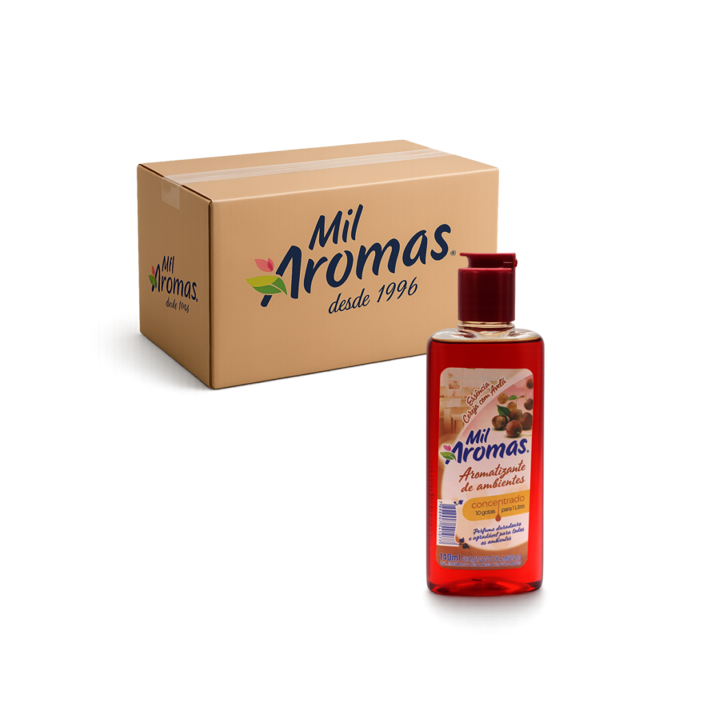 Limpador Perfumado Mil Aromas Cereja E Avelã - Concentrado Cx 24x140ml