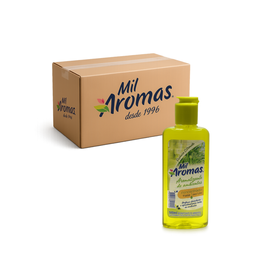 Limpador Perfumado Mil Aromas Citronela - Concentrado Cx 24x140ml