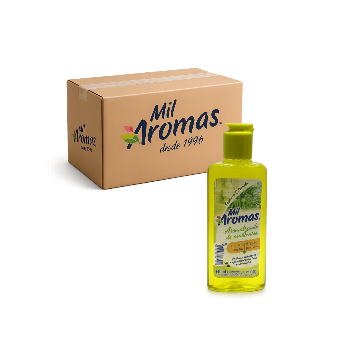 Limpador Perfumado Mil Aromas Citronela – Concentrado Cx 24x140ml