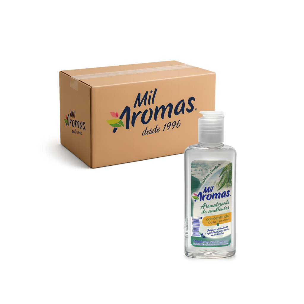 Limpador Perfumado Mil Aromas Eucalipto - Concentrado Cx 24x140ml