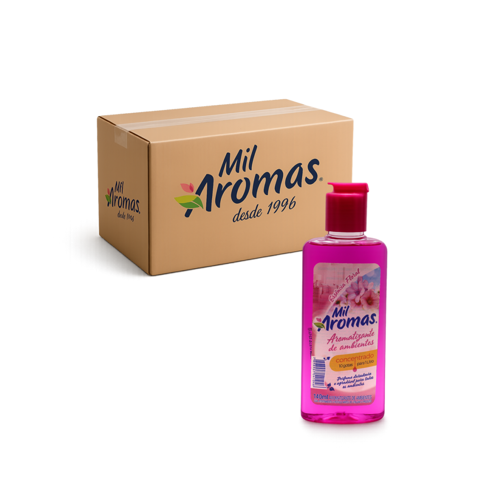 Limpador Perfumado Mil Aromas Floral - Concentrado Cx 24x140ml