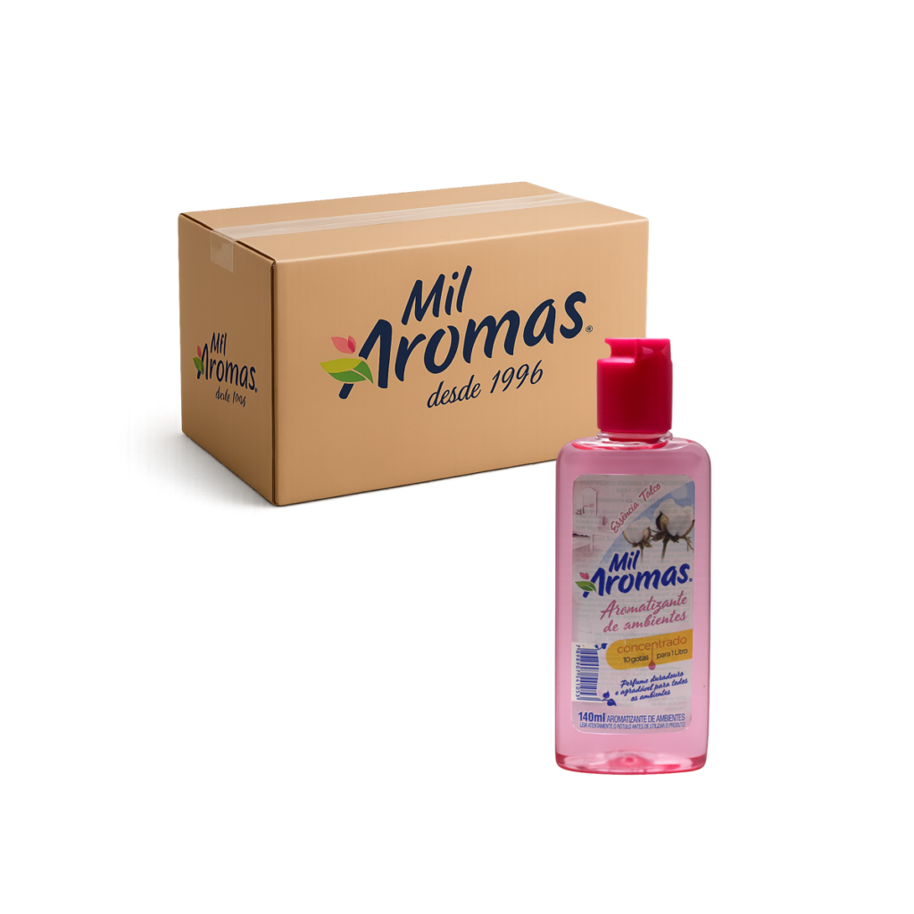 Limpador Perfumado Mil Aromas Talco - Concentrado Cx 24x140ml