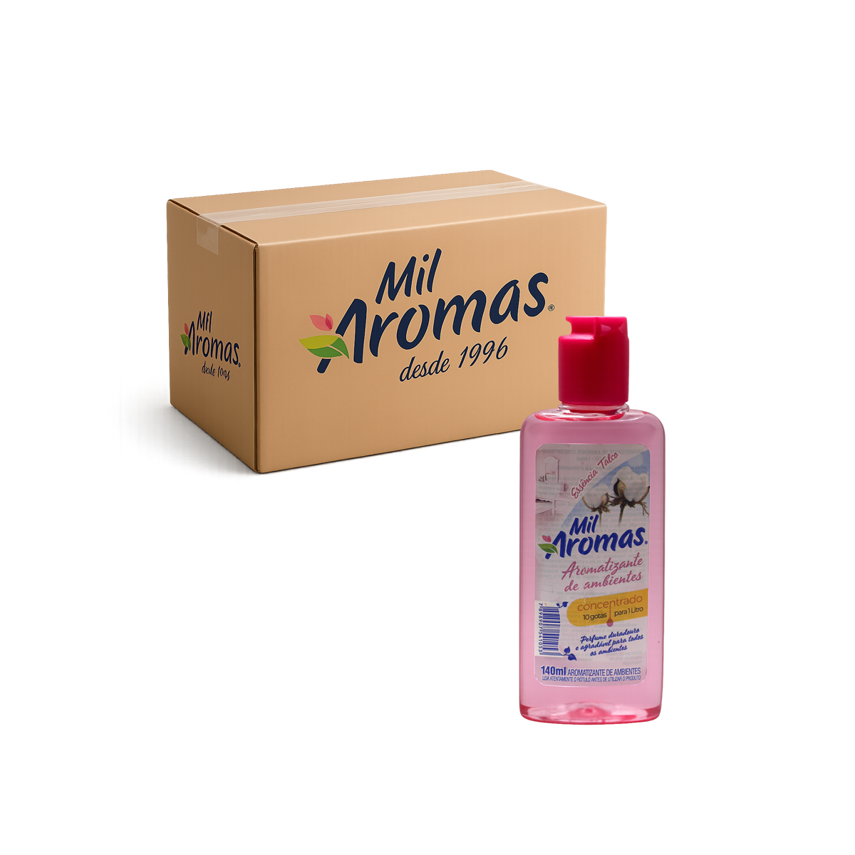 Limpador Perfumado Mil Aromas Talco – Concentrado Cx 24x140ml