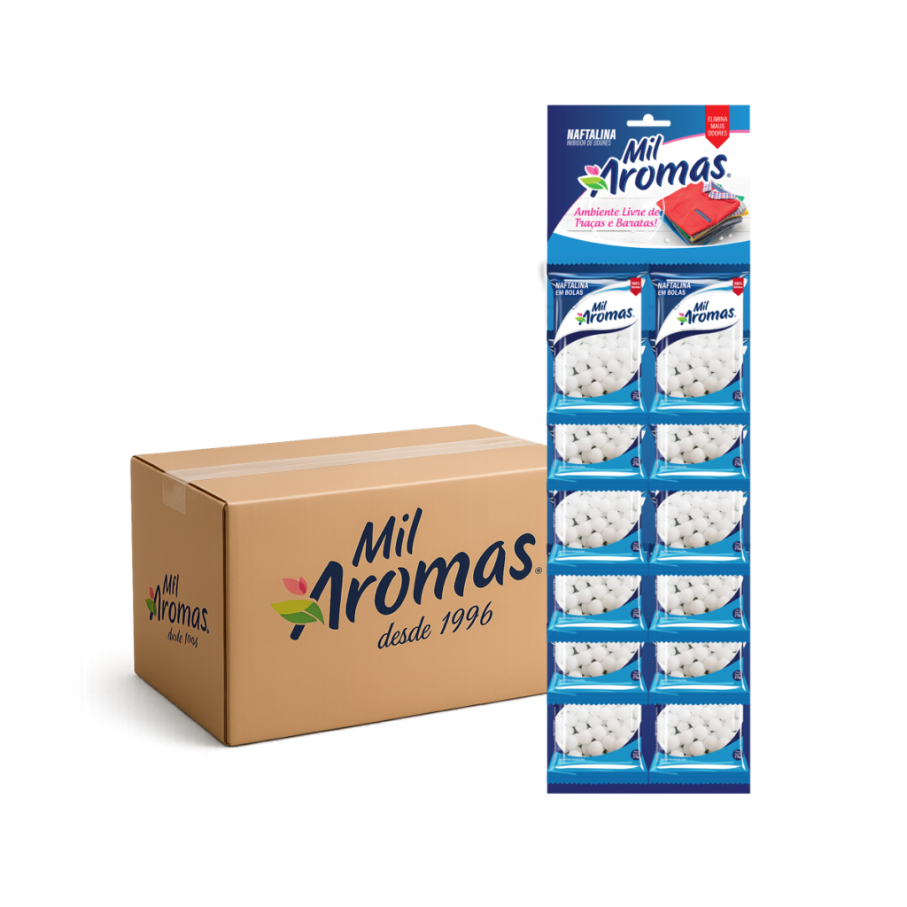 Naftalina Mil Aromas (Cartela) Cx 10x12x25g