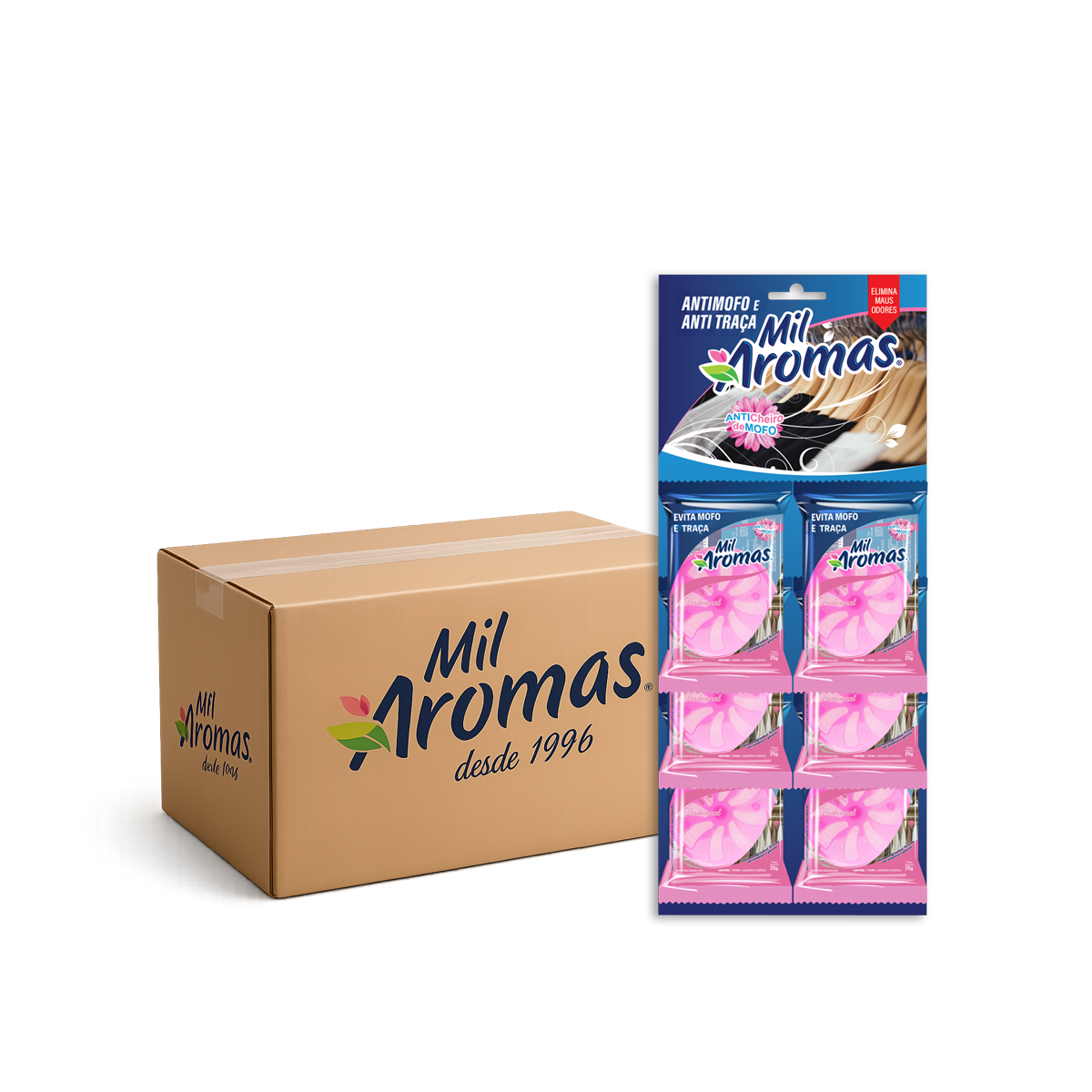 Antimofo E Anti Traça Mil Aromas Trad (Cartela) Cx 12x6x25g