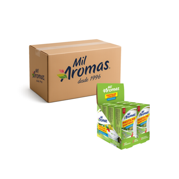 Display Pastilha Adesiva Mil Aromas Citrus (Caixinha Com 3) Cx 3x8x3g