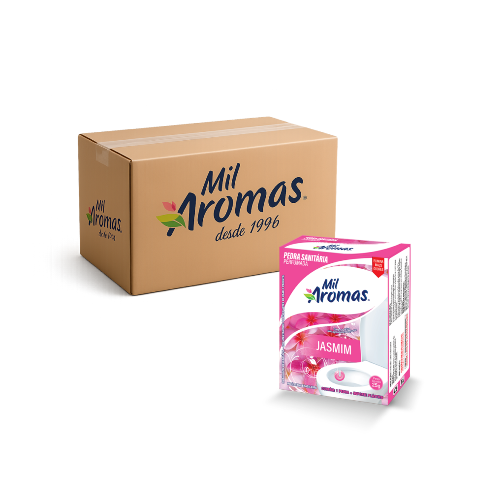Pedra Sanitária Mil Aromas Jasmim Em Caixinha 72x25g