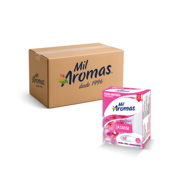 Pedra Sanitária Mil Aromas Jasmim Em Caixinha 72x25g