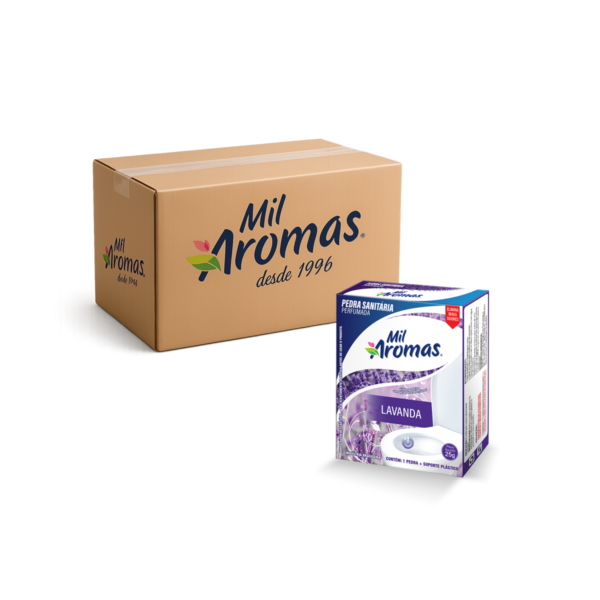 Pedra Sanitária Mil Aromas Lavanda Em Caixinha 72x25g